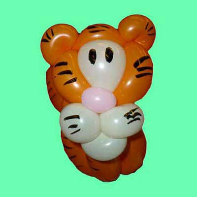 Ballon Tiger aus Luftballons